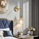 Axyaa Brass Glass Sconce Lamp for Nordic Minimalism LED Wall Lights