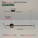 Axyaa LED Ceiling Chandelier for Dining Living Room Kitchen Island Pendant Lamp