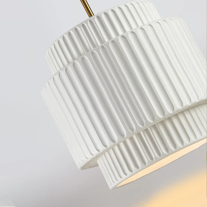 Axyaa Cream Wind LED Chandelier - Nordic Minimalist Wabi Sabi Design