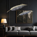 Axyaa Modern Living Room Chandeliers LED Hanging Ceiling Lamp Indoor Lighting