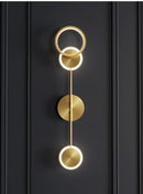 Axyaa Nordic Circular Wall Lamp: Modern & Creative Living Room and Corridor Lighting