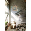 Axyaa Vintage Wood Chandelier for Home Dining Room Kitchen Cafe Bar