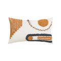 Axyaa Embroidered Geometry Tassel Pillow Cover for Stylish Home Decor
