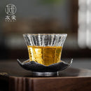 Axya Pure Tin Cup Mat Non-slip Retro Holder for Tea Ceremony