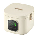 Axyaa Portable Electric Lunch Box - LCD Display, Small Capacity, Rechargeable