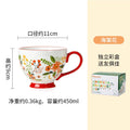 Axyaa Creative Milk Mug Large Capacity Ceramic Cup for Breakfast and Coffee.