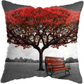 Axyaa Moonlit Waterfall Mountain Landscape Pillow Covers