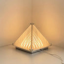Axyaa Nordic Pyramid Table Lamp: Modern Art Desk Lamp for Living Room Bedroom