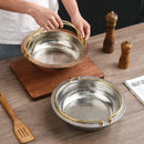 Axya Hammered Stainless Steel Mandarin Duck Hanging Pot for Japanese Sushi