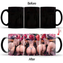 Axyaa Ceramic Color Changing Coffee Mug - Sexy Girl Design - Thermal Cup