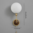 Copper Wall Light with Edison Bulb, Ceramic Base, Adjustable Rotation - Axyaa Brand
