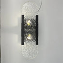 Axyaa Black Gold LED Marble Wall Sconce Modern Bedside Light