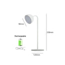 Axyaa Magnetic LED Desk Lamp with Stepless Dimming and USB Recharge - Compact and Versatile!