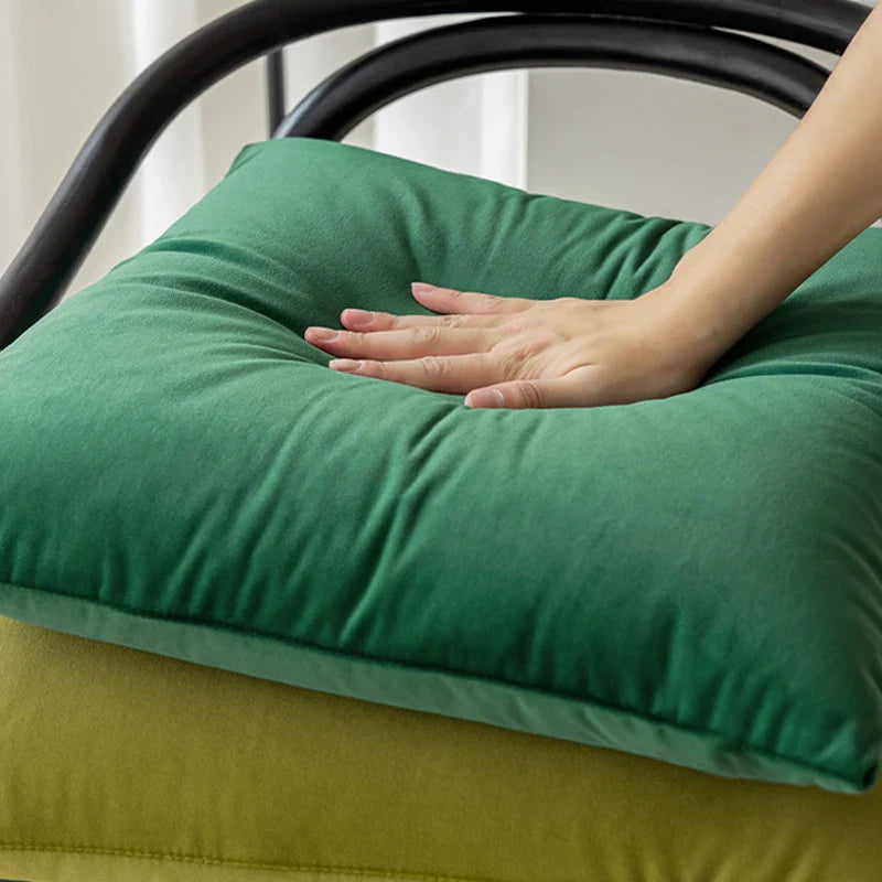 Green Velvet Throw Pillow Cover 45*45cm - Axyaa Ultra Soft Pillowcase
