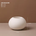 Axyaa White Ceramic Vase for Living Room Decor or Dining Table Centerpiece
