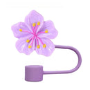 Cute Flower Silicone Straw Cover for Stanley Cup 10mm Lids by Axyaa