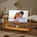 Axyaa Custom Portrait Music Night Light with Song - Romantic Anniversary Gift
