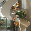Axyaa Pendant Chandelier: LED Ceiling Lamp for Bedroom, Living Room Decor