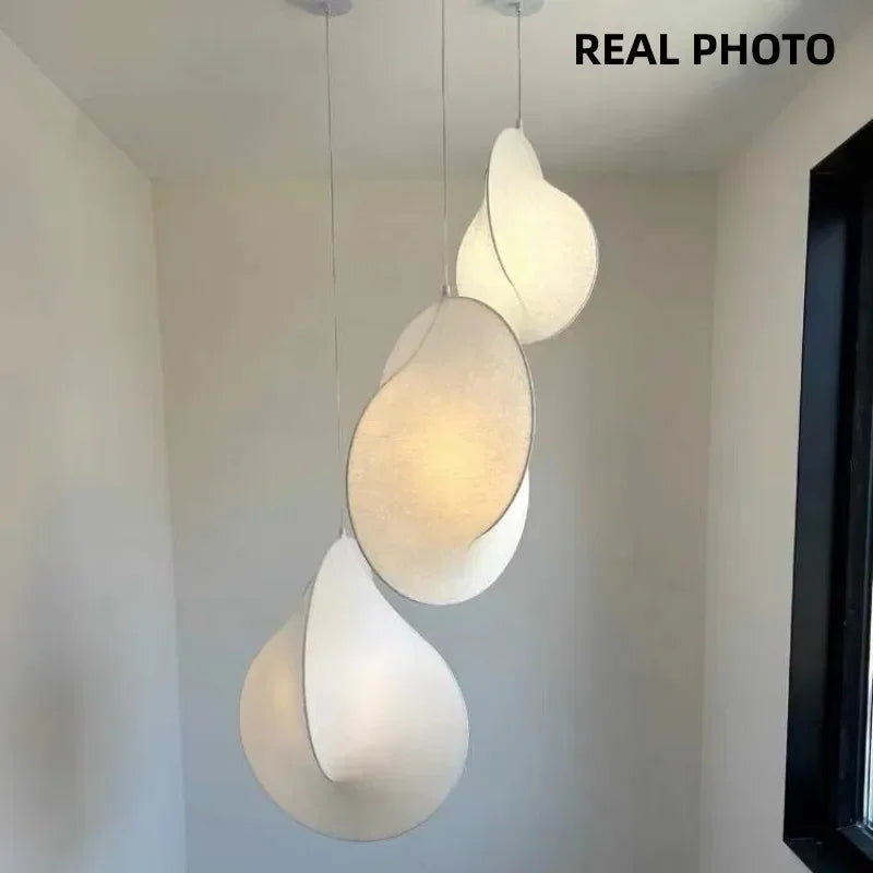 Axyaa Silk Pendant Lights Chandelier for Dinning Room Loft Decor