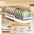 Axyaa Pull-out Dish Drainer Storage Rack for Kitchen Sink Cabinet - Organizer Holder
