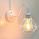 Axyaa Industrial Cage Wall Lamp Vintage Retro Loft LED Sconce E27 Fixtures