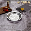 Axyaa Stainless Steel Diamond Pattern Dinner Plate, Non-slip Food Storage Tray