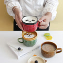 Axyaa Cute Animals Cartoon Ceramic Embossed Coffee Mug for Kids Birthday Gift