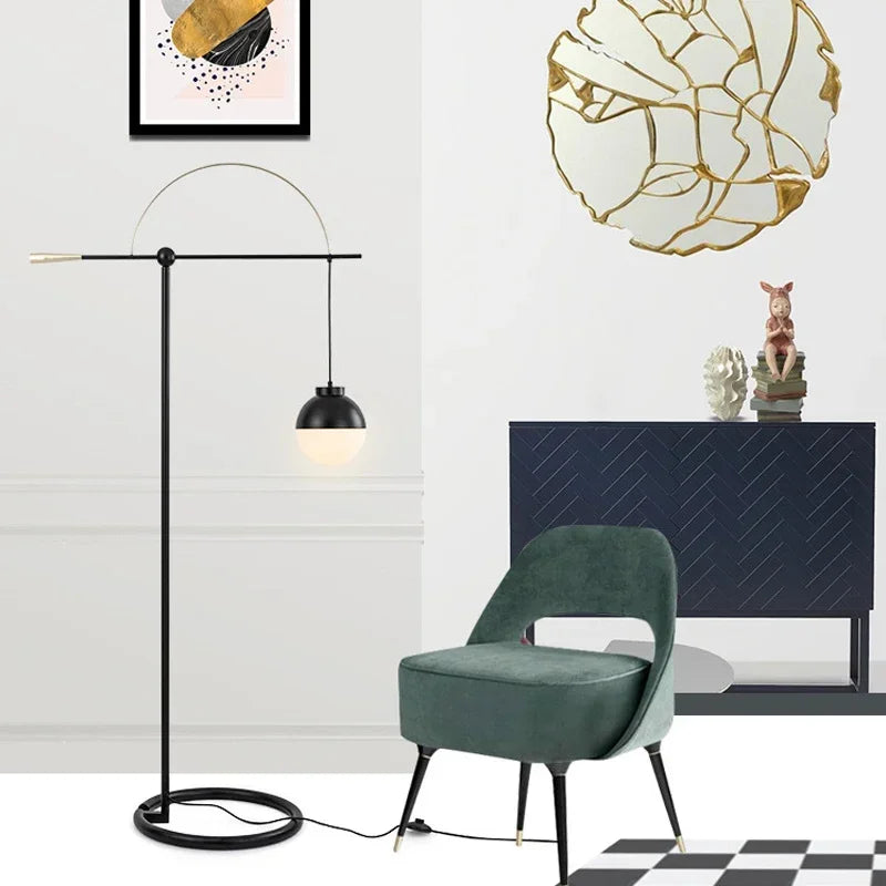 Axyaa Nordic LED Floor Lamp Stylish for Modern Family Living Room & Bedroom