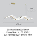 Axyaa Nordic LED Chandelier for Living Dining Room and Bar Counter Lighting