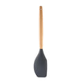Silicone Wood Handle Gray Kitchen Utensils Set by Axyaa