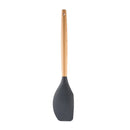 Silicone Wood Handle Gray Kitchen Utensils Set by Axyaa