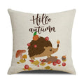 Axyaa Thanksgiving Pumpkin Pillow Cover 45*45cm Home Decor Cotton Linen