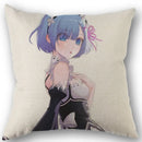 Axyaa Cotton Linen Square Decorative Pillowcase Pillow Covers Cases for Home Decor