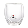 Axyaa Animal Design Double Wall Glass Mug - Perfect Gift