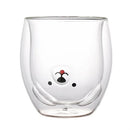 Axyaa Animal Design Double Wall Glass Mug - Perfect Gift