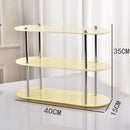 Axyaa 3 Tier Acrylic Countertop Storage Rack for Kitchen and Bathroom