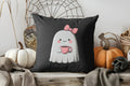 Cute Ghost Floral Halloween Pillow Cover for Sofa Bedroom Car by Axyaa