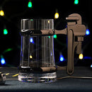 Axya Crystal Clear Large Capacity Beer Glass Set with Bar Handle