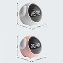 Axyaa Night Light Alarm Clock with Cute Expression, Voice Control, Thermometer, Multifunctional Home Product