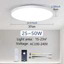 Axyaa Smart LED Ceiling Lamp for Living Room - Dimmable & Remote Control - Modern Design