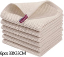 Axyaa Waffle Weave Kitchen Towel Set Absorbent Quick Dry Dishcloth Wash Cloth