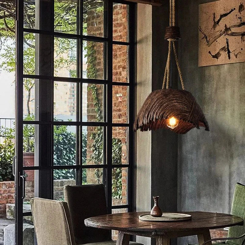Axyaa Wabi Sabi Wood Chandeliers: Nordic Designer Suspensions for Home and Restaurant Decor