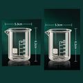 Axyaa Glass Measuring Cup Set - Clear, Durable with Heat-resisting Scale - 2PCS