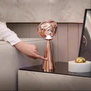 Axyaa LED Lava Table Lamp Touch Dimming 3 Color USB Rechargeable Night Light