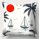 Giraffe and Flamingo Sofa Pillow Cover Set, 17.7" x 17.7", Axyaa Home Decor