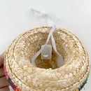 Axyaa Pet Sombrero Hat: Cute Dog Cat Straw Sun Hat with LED Lights