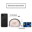 Axyaa Little Twin Stars Coin Purse Wallet for Girls - Fashionable Portable ID Card Storage Bag