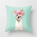 Axyaa Cartoon Animal Pillowcase 45x45cm Home Sofa Car Decor