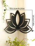 Axyaa Lotus Floating Wall Shelf Ledge Crystal Display Home Decor.