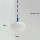 Axyaa Glass Pendant Lamp - Minimalist Hanging Chandelier for Living Room, Restaurant, Bedroom